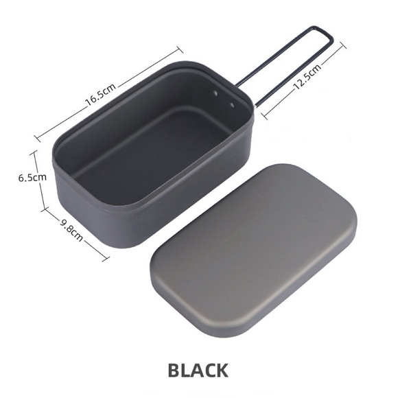 Multi-functional Aluminum Camping lunch box 800ml - Picture 3 of 4